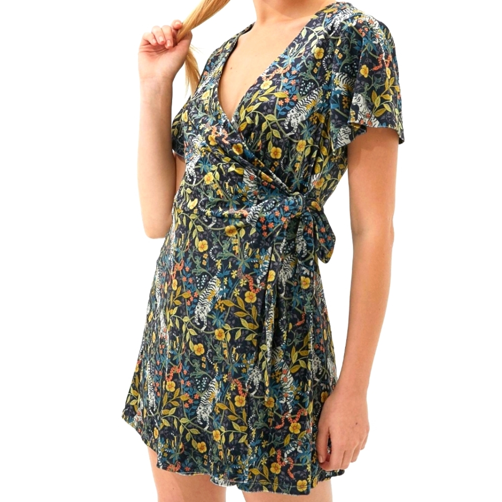 Urban Outfitters Theresa Velvet Mini Dress - Large